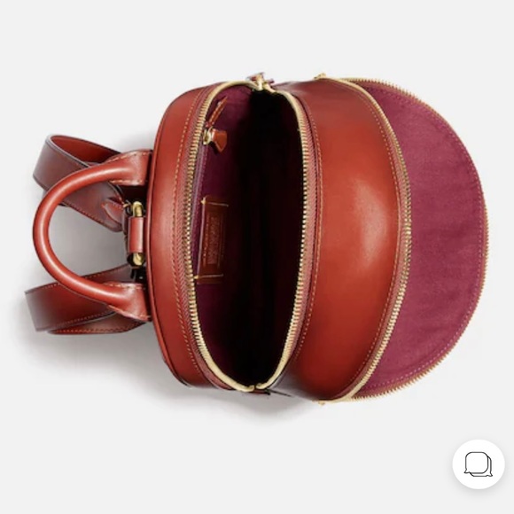 ❇️NWT Coach retail Carrie Backpack 23 In Signature Canvas - Picture 9 of 16